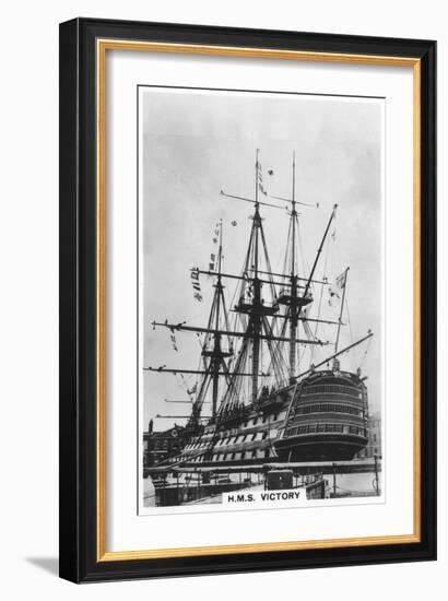 HMS Victory, Portsmouth, Hampshire, 1936-null-Framed Giclee Print