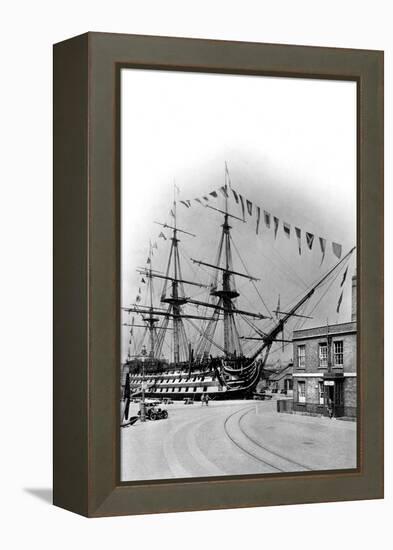 HMS Victory, Portsmouth, Hampshire, Early 20th Century-Wright & Logan-Framed Premier Image Canvas