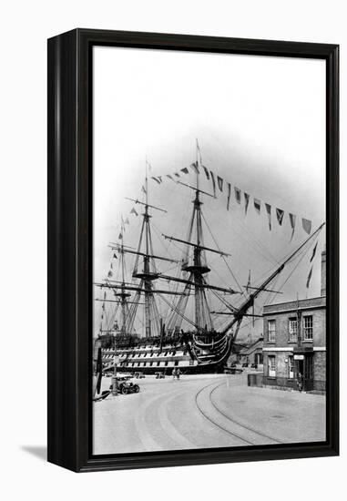 HMS Victory, Portsmouth, Hampshire, Early 20th Century-Wright & Logan-Framed Premier Image Canvas