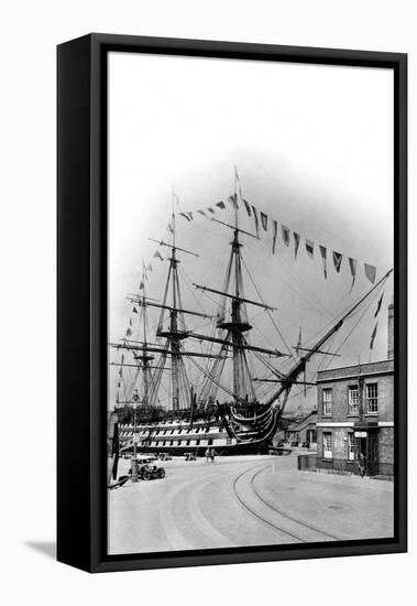 HMS Victory, Portsmouth, Hampshire, Early 20th Century-Wright & Logan-Framed Premier Image Canvas