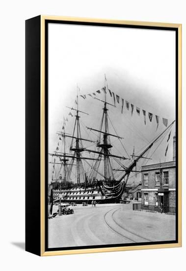 HMS Victory, Portsmouth, Hampshire, Early 20th Century-Wright & Logan-Framed Premier Image Canvas