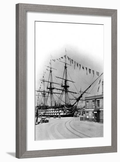 HMS Victory, Portsmouth, Hampshire, Early 20th Century-Wright & Logan-Framed Photographic Print