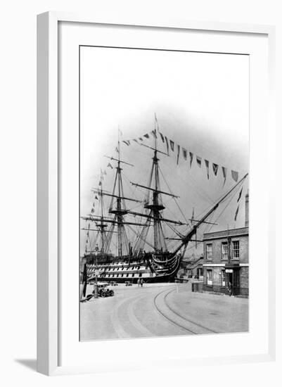 HMS Victory, Portsmouth, Hampshire, Early 20th Century-Wright & Logan-Framed Photographic Print