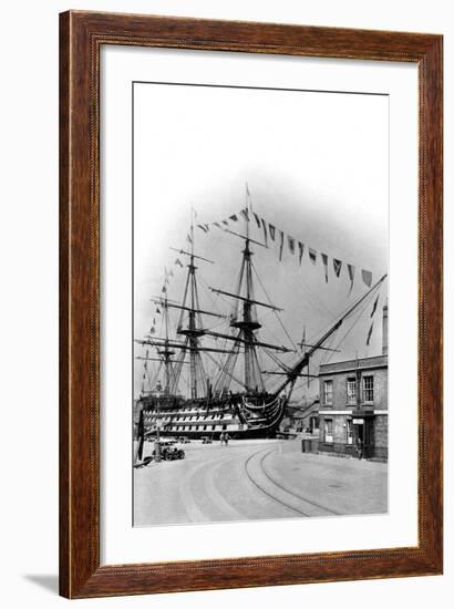 HMS Victory, Portsmouth, Hampshire, Early 20th Century-Wright & Logan-Framed Photographic Print