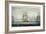 HMS Victory Sailing For French Line, Battle of Trafalgar, 1805, Engraved, T. Sutherland, Pub.1820-Thomas Whitcombe-Framed Giclee Print