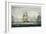 HMS Victory Sailing For French Line, Battle of Trafalgar, 1805, Engraved, T. Sutherland, Pub.1820-Thomas Whitcombe-Framed Giclee Print