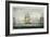 HMS Victory Sailing For French Line, Battle of Trafalgar, 1805, Engraved, T. Sutherland, Pub.1820-Thomas Whitcombe-Framed Giclee Print