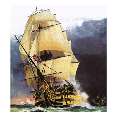 Hms Victory Giclee Print by Andrew Howat | Art.com