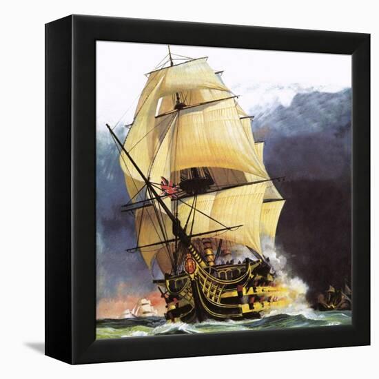 Hms Victory-Andrew Howat-Framed Premier Image Canvas