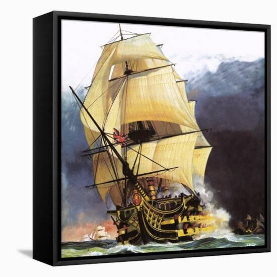 Hms Victory-Andrew Howat-Framed Premier Image Canvas