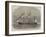 HMS Wyvern, Double-Turreted Iron-Clad Steam-Ram-Edwin Weedon-Framed Giclee Print