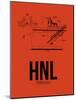 HNL Honolulu Airport Orange-NaxArt-Mounted Art Print