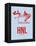 HNL Honolulu Poster 1-NaxArt-Framed Stretched Canvas