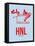 HNL Honolulu Poster 1-NaxArt-Framed Stretched Canvas