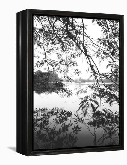 Hoan Kiem Lake View, Hanoi, Vietnam-Walter Bibikow-Framed Premier Image Canvas