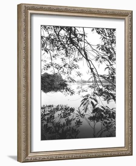 Hoan Kiem Lake View, Hanoi, Vietnam-Walter Bibikow-Framed Photographic Print