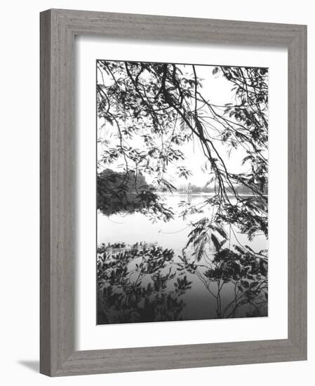 Hoan Kiem Lake View, Hanoi, Vietnam-Walter Bibikow-Framed Photographic Print