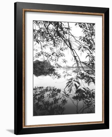 Hoan Kiem Lake View, Hanoi, Vietnam-Walter Bibikow-Framed Photographic Print