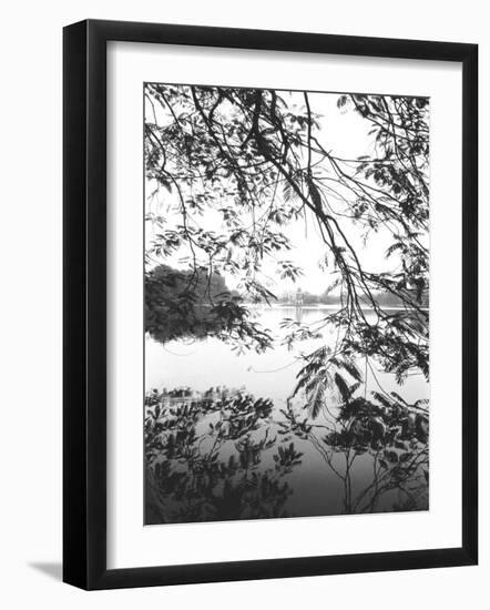 Hoan Kiem Lake View, Hanoi, Vietnam-Walter Bibikow-Framed Photographic Print
