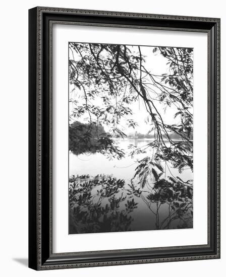 Hoan Kiem Lake View, Hanoi, Vietnam-Walter Bibikow-Framed Photographic Print