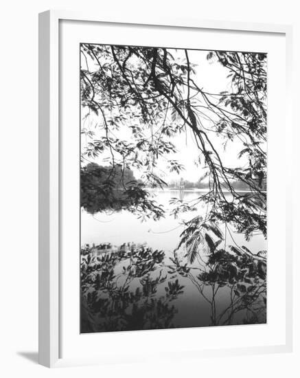 Hoan Kiem Lake View, Hanoi, Vietnam-Walter Bibikow-Framed Photographic Print