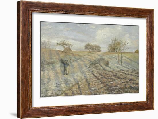 Hoarfrost (Gelée Blanch)-Camille Pissarro-Framed Giclee Print