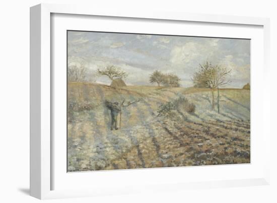 Hoarfrost (Gelée Blanch)-Camille Pissarro-Framed Giclee Print