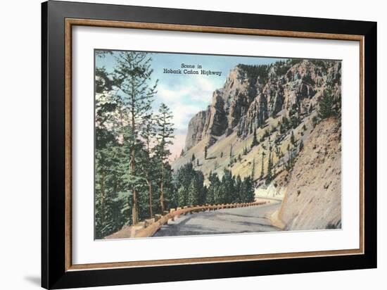 Hoback Canyon Highway-null-Framed Art Print