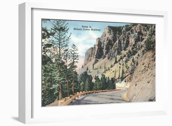 Hoback Canyon Highway-null-Framed Art Print