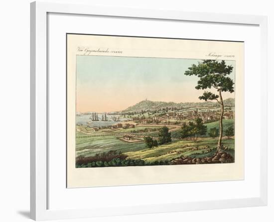 Hobart Town at Van Diemens Land-null-Framed Giclee Print