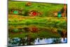 Hobbit Houses, Hobbiton, North Island, New Zealand, Pacific-Laura Grier-Mounted Photographic Print