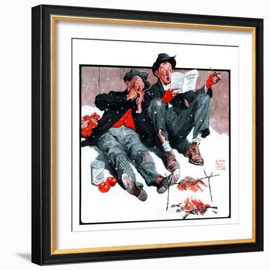 "Hobo Christmas,"December 13, 1924-William Meade Prince-Framed Giclee Print