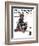 "Hobo" Saturday Evening Post Cover, October 18,1924-Norman Rockwell-Framed Giclee Print