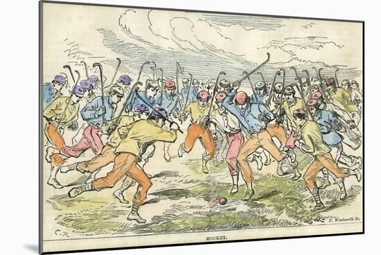 Hockey, 19th Century-F Wentworth-Mounted Giclee Print