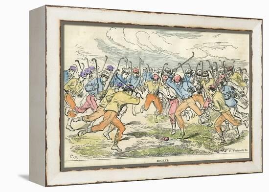 Hockey, 19th Century-F Wentworth-Framed Premier Image Canvas