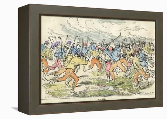 Hockey, 19th Century-F Wentworth-Framed Premier Image Canvas