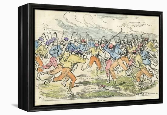 Hockey, 19th Century-F Wentworth-Framed Premier Image Canvas