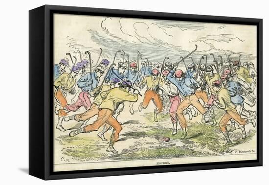 Hockey, 19th Century-F Wentworth-Framed Premier Image Canvas