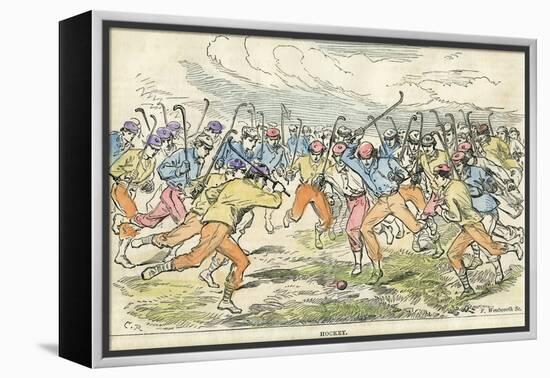 Hockey, 19th Century-F Wentworth-Framed Premier Image Canvas