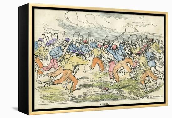 Hockey, 19th Century-F Wentworth-Framed Premier Image Canvas