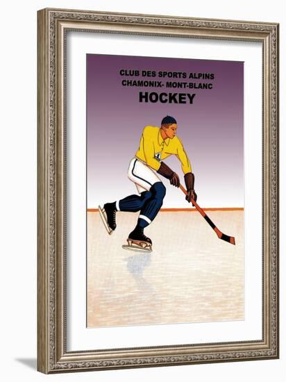 Hockey: Alpine Sports Club-null-Framed Art Print