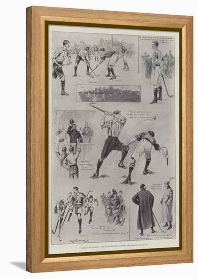 Hockey at Richmond, the Match Between England and Ireland on 11 March-Ralph Cleaver-Framed Premier Image Canvas