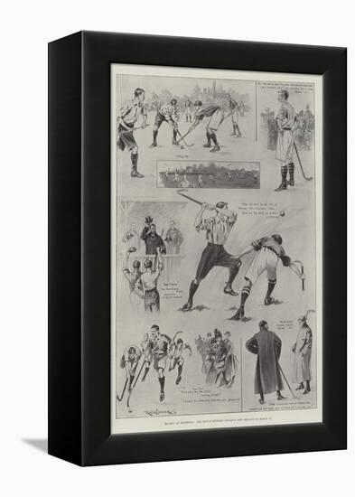 Hockey at Richmond, the Match Between England and Ireland on 11 March-Ralph Cleaver-Framed Premier Image Canvas