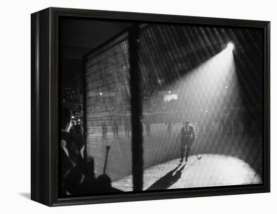 Hockey Game Being Held in the Spokane Colliseum-J^ R^ Eyerman-Framed Premier Image Canvas