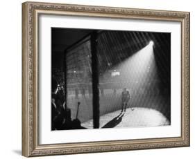 Hockey Game Being Held in the Spokane Colliseum-J. R. Eyerman-Framed Photographic Print