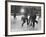 Hockey Game During Winter Olympics-null-Framed Premium Photographic Print