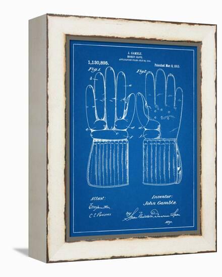 Hockey Glove Patent-null-Framed Stretched Canvas