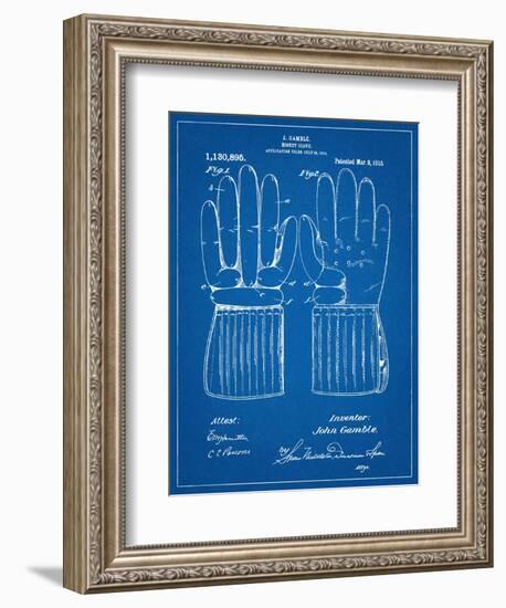 Hockey Glove Patent-null-Framed Premium Giclee Print