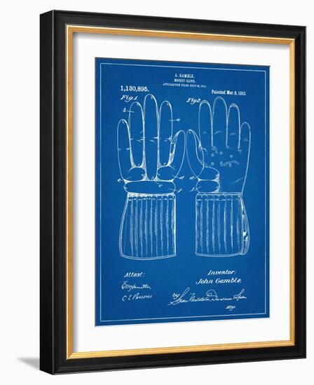 Hockey Glove Patent-null-Framed Art Print