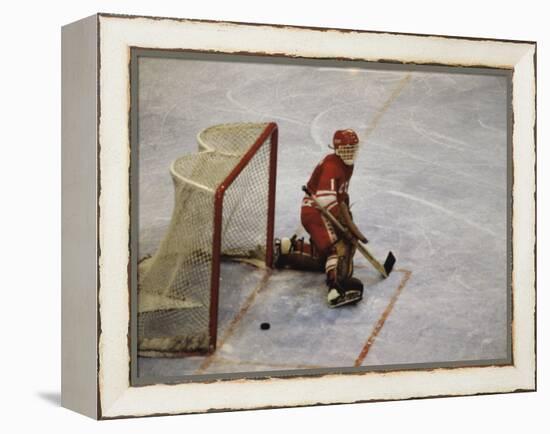 Hockey Goalie-null-Framed Premier Image Canvas